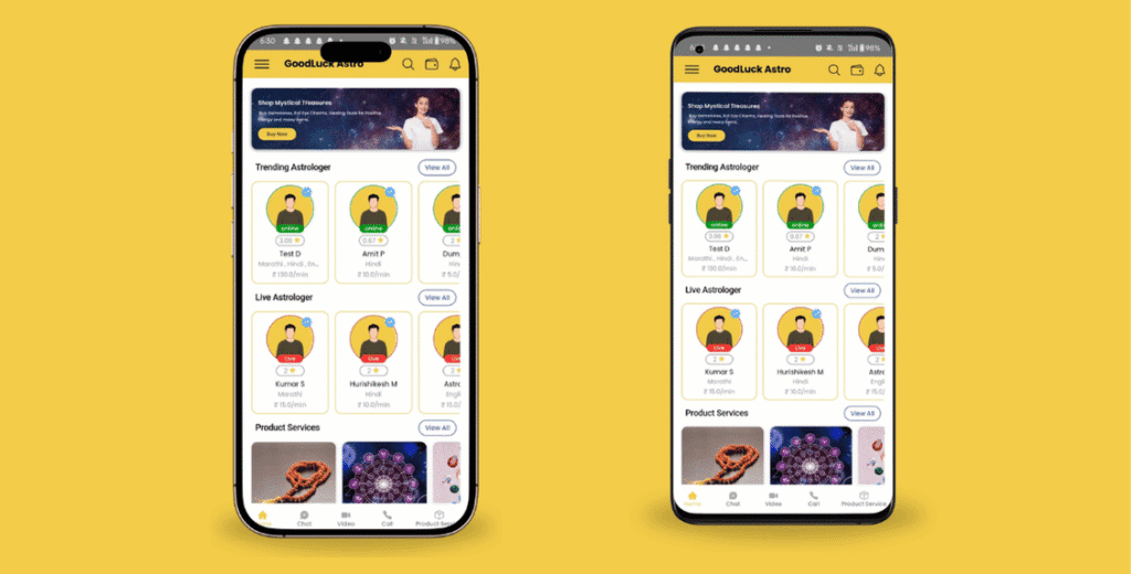 Scalable Astrology Platform for iOS & Android App​