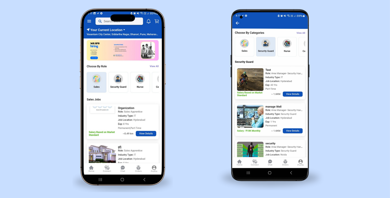 Job Portal Development for iOS & Android Platforms
